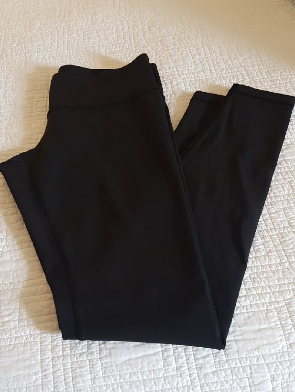 lululemon athletica Black Reflective Logo Leggings